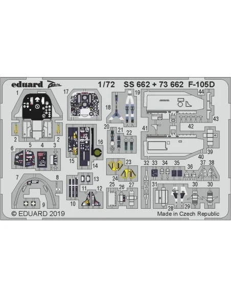 F-105D for Trumpeter, 1/72 - Eduard Accessories SS662