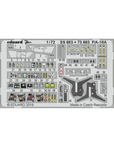 F/A-18A for Academy, 1/72 - Eduard Accessories SS663