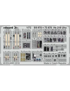 [NO_DESC] He 219 Uhu for Dragon, 1/72 - Eduard Accessories SS670