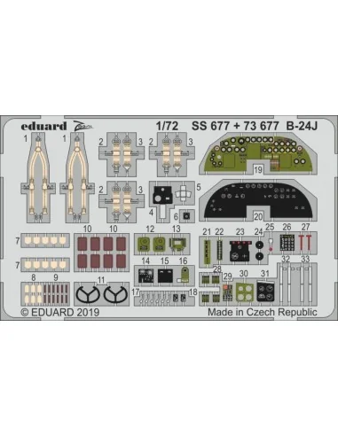 [NO_DESC] B-24J for Hasegawa, 1/72 - Eduard Accessories SS677