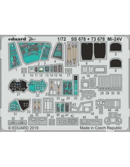 Mi-24V for Zvezda, 1/72 - Eduard Accessories SS678