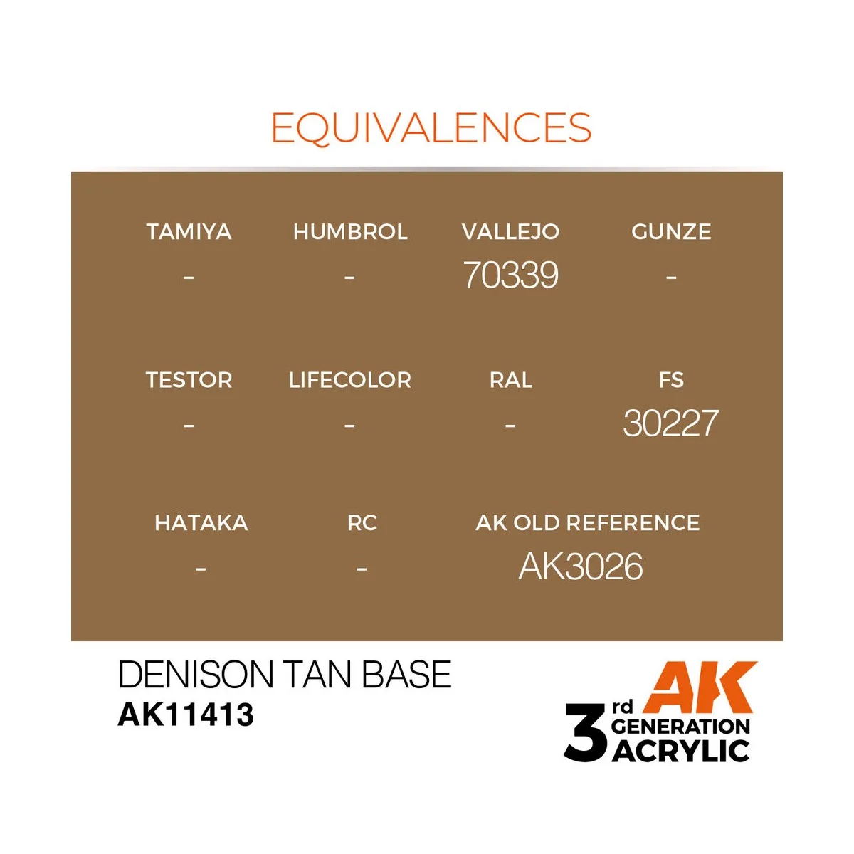 Denison Tan Base - AK Interactive AK11413 Denison Tan Base - AK Interactive AK11413