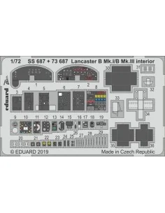 Lancaster B Mk.I/B Mk.III interior for Airfix, 1/72 - Eduard Access...