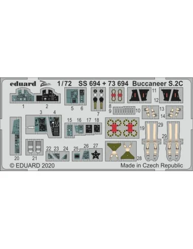 Buccaneer S.2C for Airfix, 1/72 - Eduard Accessories SS694