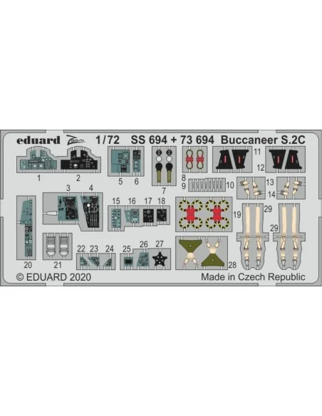 [NO_DESC] Buccaneer S.2C for Airfix, 1/72 - Eduard Accessories SS694