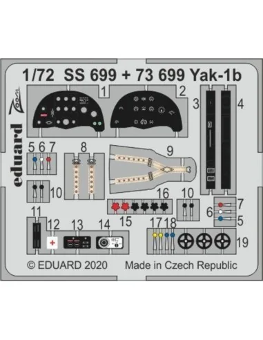 Yak-1b for Arma Hobby, 1/72 - Eduard Accessories SS699