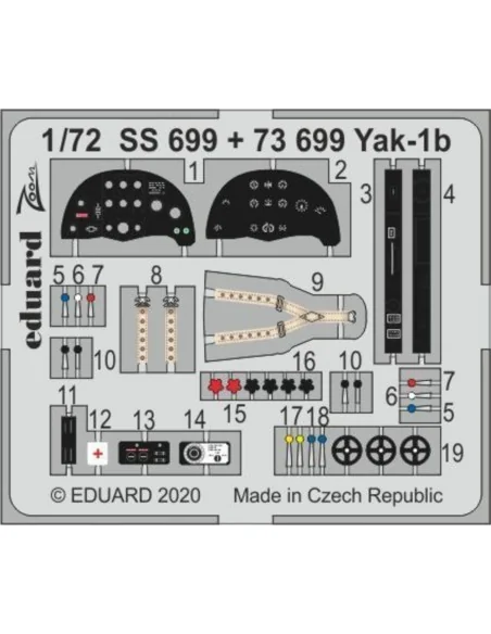 Yak-1b for Arma Hobby, 1/72 - Eduard Accessories SS699