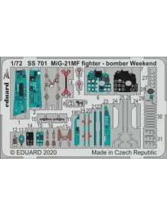 MiG-21MF fighter-bomber Weekend for Eduard, 1/72 - Eduard Accessori...