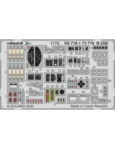 B-25B for Airfix, 1/72 - Eduard Accessories SS716