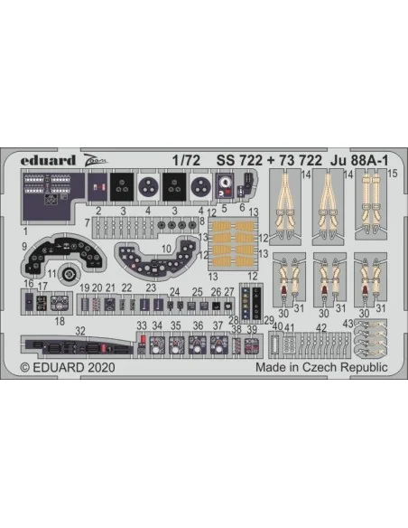 [NO_DESC] Ju 88A-1 for Revell, 1/72 - Eduard Accessories SS722