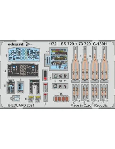 C-130H for Zvezda, 1/72 - Eduard Accessories SS729