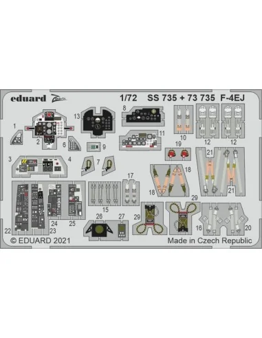 F-4EJ 1/72 FINE MOLDS, 1/72 - Eduard Accessories SS735