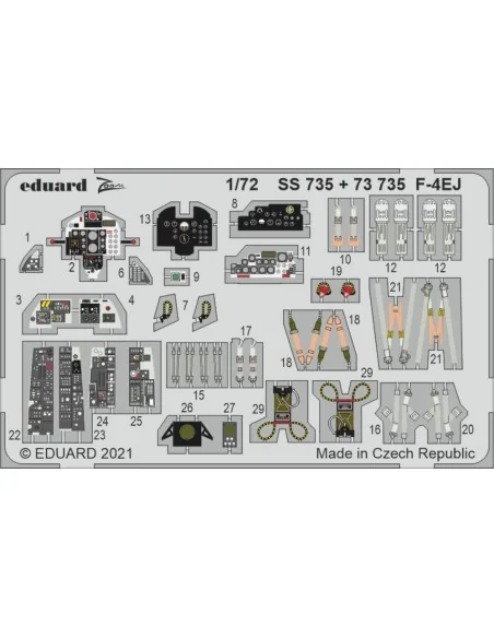 F-4EJ 1/72 FINE MOLDS, 1/72 - Eduard Accessories SS735