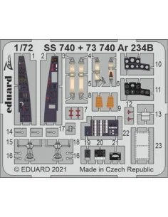 Ar 234B 1/72 for DRAGON, 1/72 - Eduard Accessories SS740