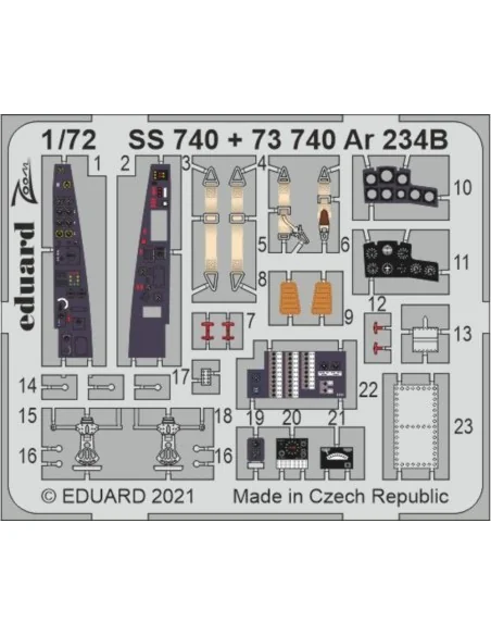 [NO_DESC] Ar 234B 1/72 for DRAGON, 1/72 - Eduard Accessories SS740