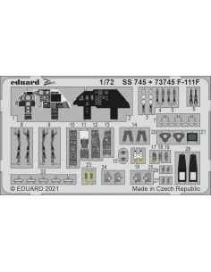 F-111F 1/72 for HASEGAWA / HOBBY 2000, 1/72 - Eduard Accessories SS745