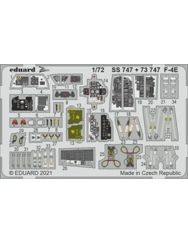 [NO_DESC] F-4E 1/72 for FINE MOLDS, 1/72 - Eduard Accessories SS747