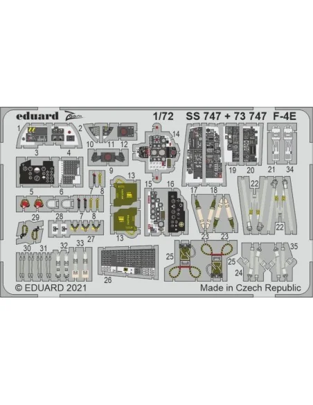 F-4E 1/72 for FINE MOLDS, 1/72 - Eduard Accessories SS747