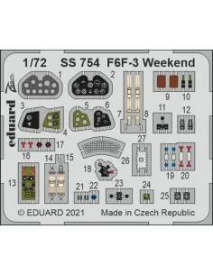 F6F-3 Weekend 1/72 EDUARD, 1/72 - Eduard Accessories SS754