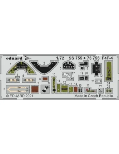 F4F-4, for ARMA HOBBY, 1/72 - Eduard Accessories SS755