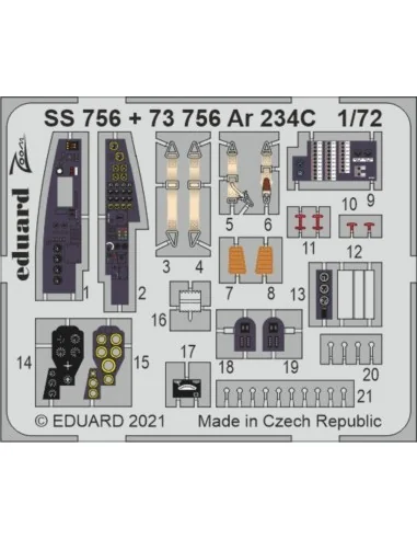 [NO_DESC] Ar 234C, for HOBBY 2000 / DRAGON, 1/72 - Eduard Accessori...