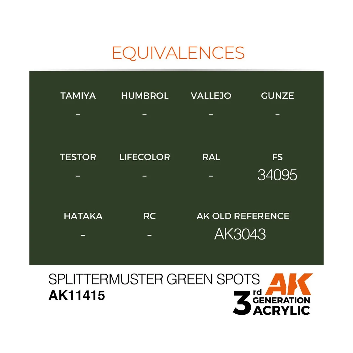Splittermuster Green Spots - AK Interactive AK11415