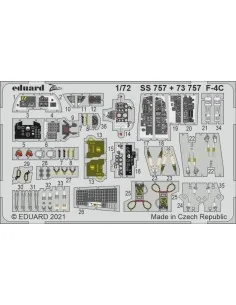 [NO_DESC] F-4C, for FINE MOLDS, 1/72 - Eduard Accessories SS757