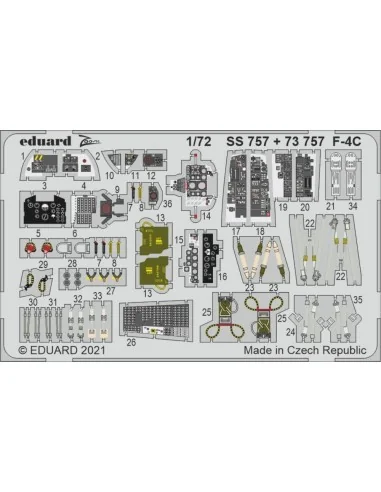 F-4C, for FINE MOLDS, 1/72 - Eduard Accessories SS757