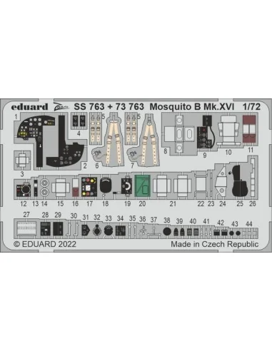 Mosquito B Mk.XVI for AIRFIX, 1/72 - Eduard Accessories SS763