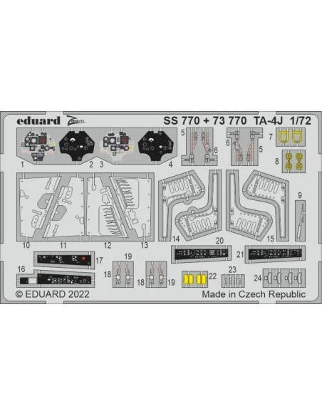 [NO_DESC] TA-4J, 1/72 - Eduard Accessories SS770