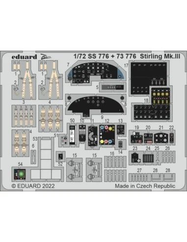 Stirling Mk.III, 1/72 - Eduard Accessories SS776