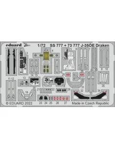 J-35F/FS Draken, 1/72 - Eduard Accessories SS778