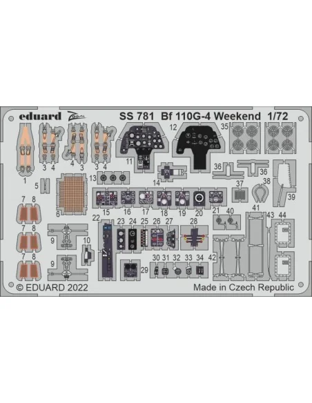 [NO_DESC] Bf 110G-4 Weekend for EDUARD, 1/72 - Eduard Accessories S...