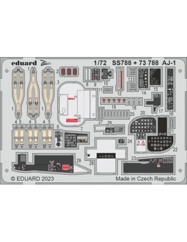 AJ-1 for RODEN, 1/72 - Eduard Accessories SS788