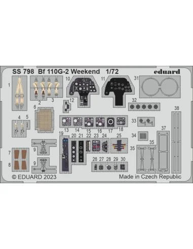 Bf 110G-2 Weekend 1/72 EDUARD, 1/72 - Eduard Accessories SS798