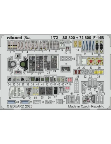 F-14B 1/72 ACADEMY, 1/72 - Eduard Accessories SS800