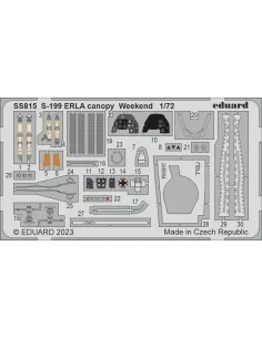 S-199 Erla canopy Weekend, 1/72 - Eduard Accessories SS815