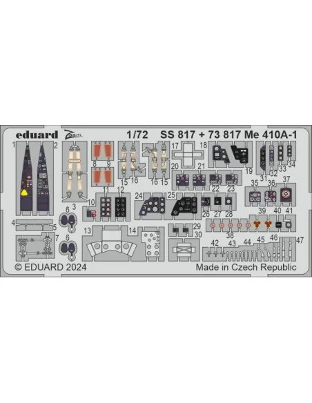 Me 410A-1 1/72 AIRFIX, 1/72 - Eduard Accessories SS817