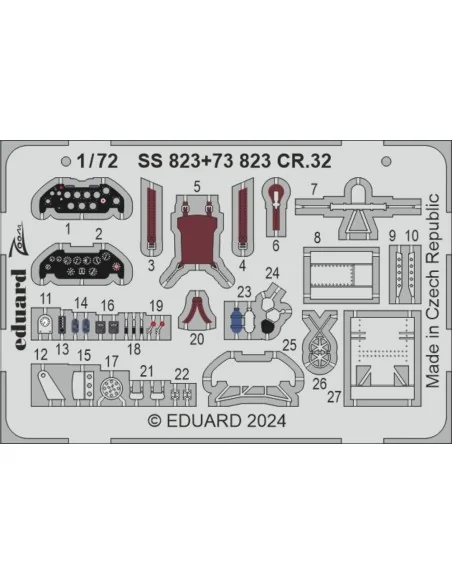 CR.32 ITALERI, 1/72 - Eduard Accessories SS823