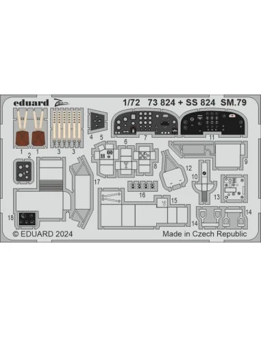 [NO_DESC] SM.79 ITALERI, 1/72 - Eduard Accessories SS824
