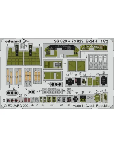 B-24H, 1/72 - Eduard Accessories SS829