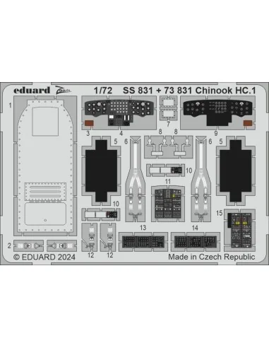 Chinook HC.1 AIRFIX, 1/72 - Eduard Accessories SS831