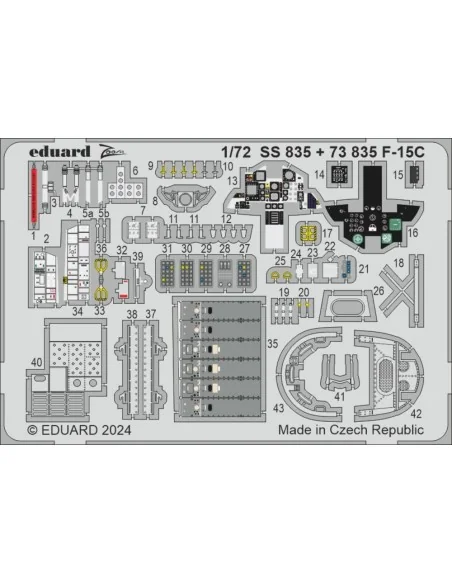 F-15C, 1/72 - Eduard Accessories SS835