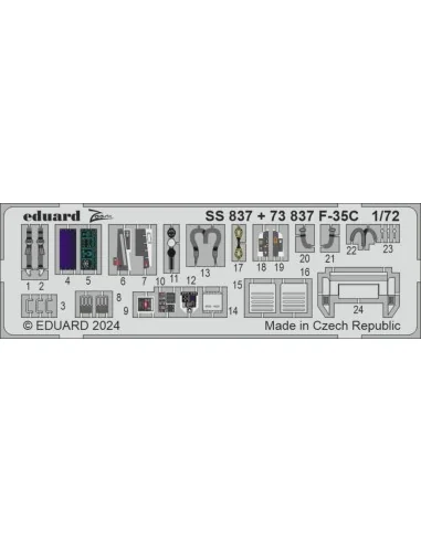 F-35C, 1/72 - Eduard Accessories SS837