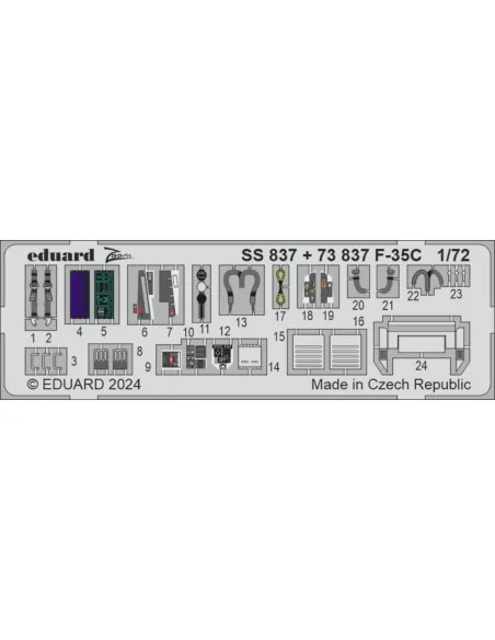 F-35C, 1/72 - Eduard Accessories SS837