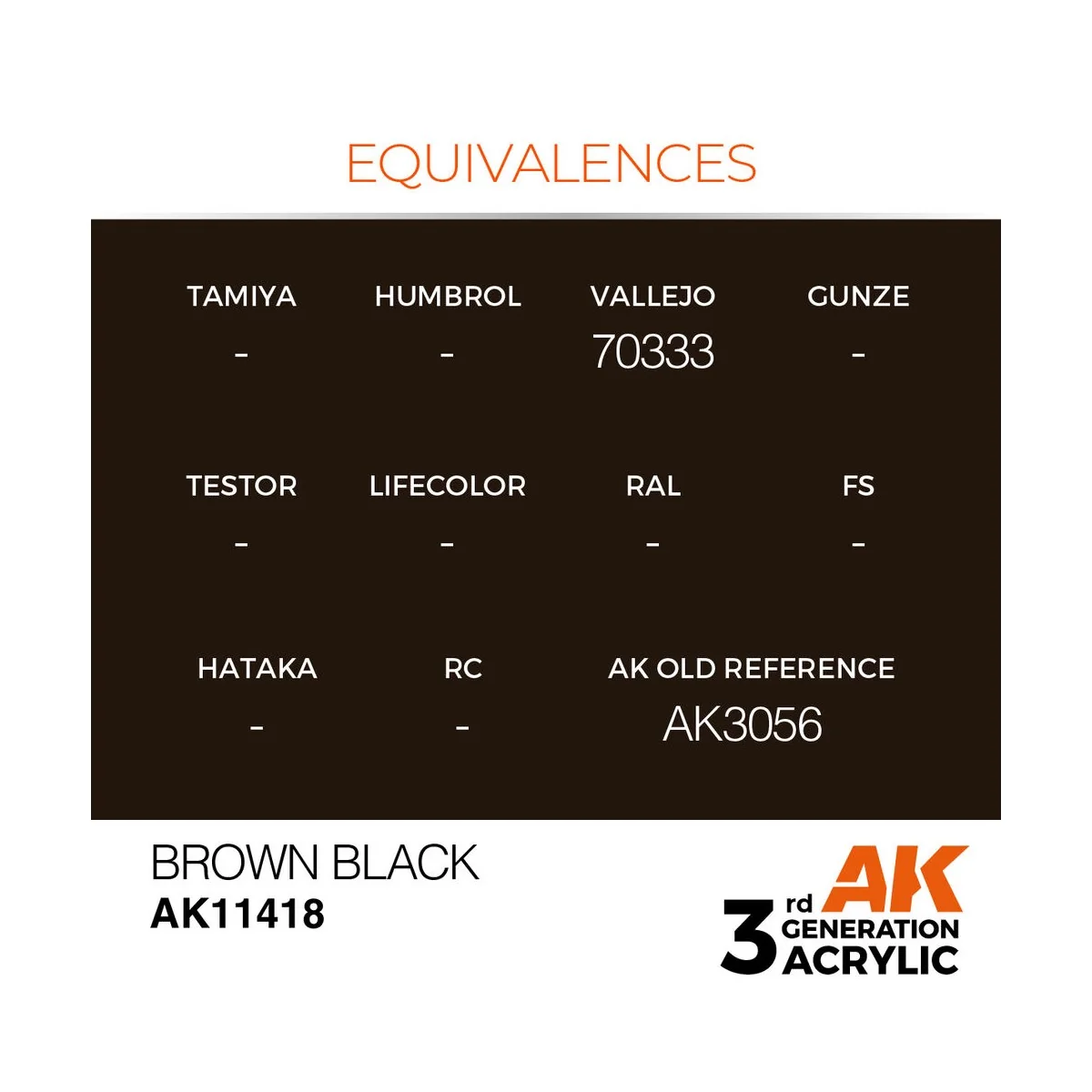 Brown Black - AK Interactive AK11418 Brown Black - AK Interactive AK11418
