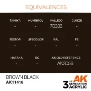 Brown Black - AK Interactive AK11418 Brown Black - AK Interactive AK11418