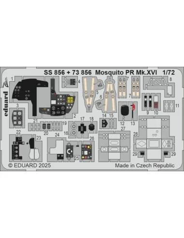 Mosquito PR Mk.XVI 1/72 for Special Hobby, 1/72 - Eduard Accessorie...