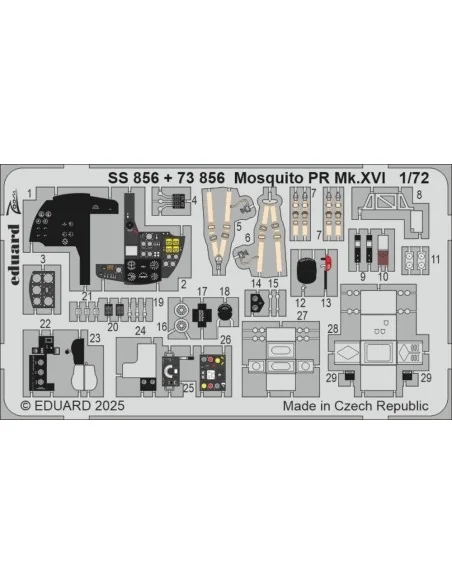 Mosquito PR Mk.XVI 1/72 for Special Hobby, 1/72 - Eduard Accessorie...