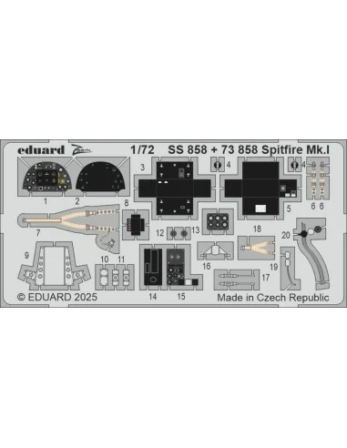 [NO_DESC] Spitfire Mk.I for IBG, 1/72 - Eduard Accessories SS858